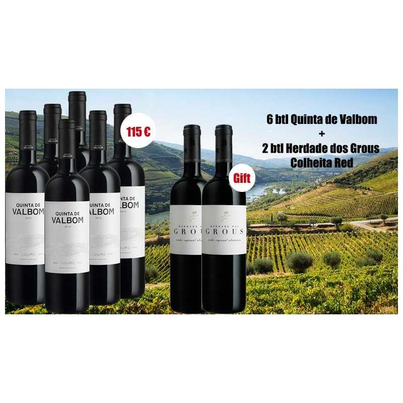 Kampagne Quinta de Valbom Red Wine + Herdade Dos Grous Red Wine|Winefromportugal