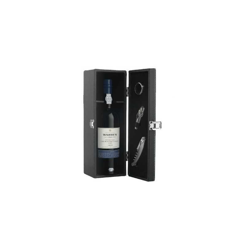 Kožená krabice s lahví Warre's LBV 2000 Port Wine